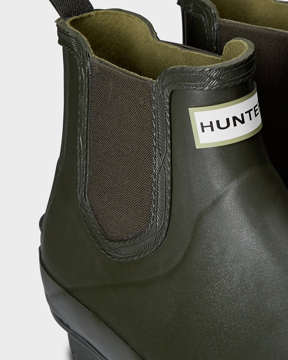 Bottes Chelsea Hunter Norris Field Homme Vert Foncé Olive AVJDZFY-62